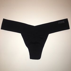VS Pink black thong